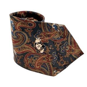 Vintage Disney Paisley 100% Silk Tie. Mickey, Donald Duck and Goofy. Amazing